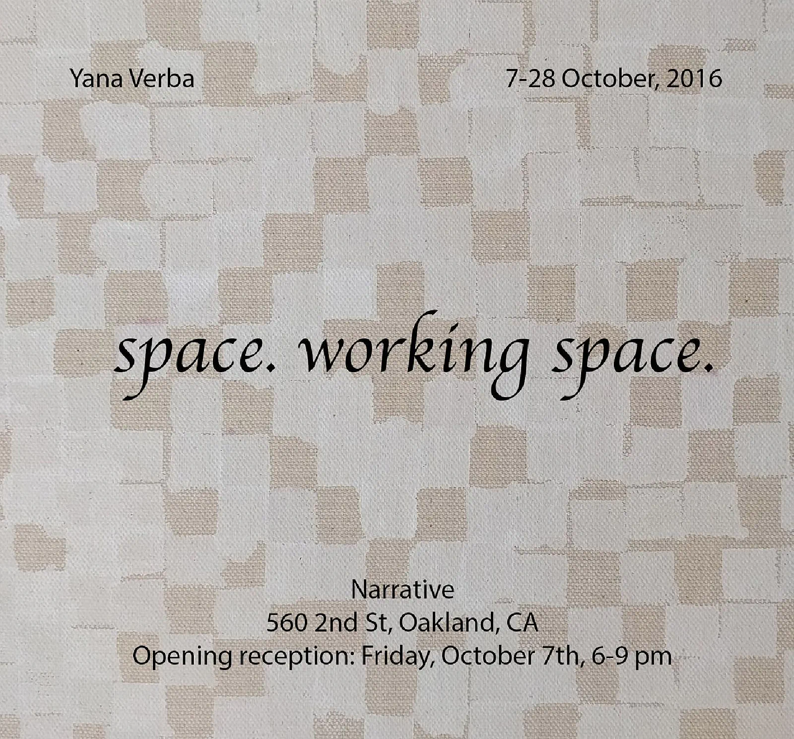 Space. Working Space. (1)